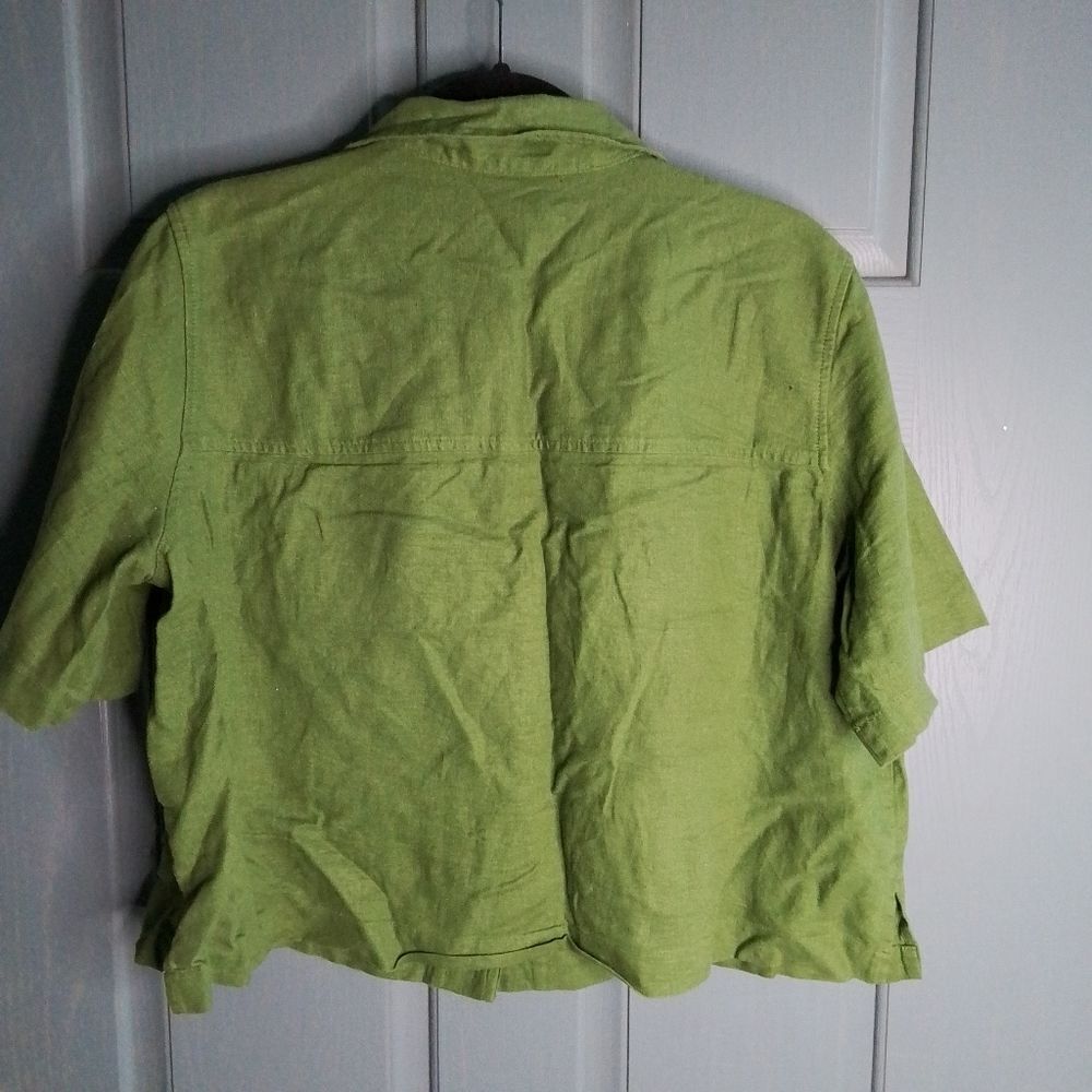 Universal Thread Green Button Down Shirt - image 3